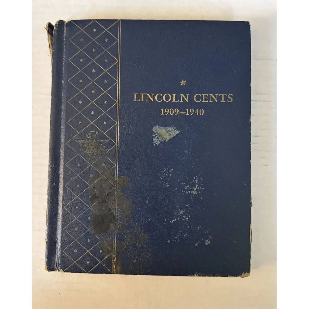 Vintage Whitman Bookshelf Lincoln Cents 1909-1940 Album #9405
